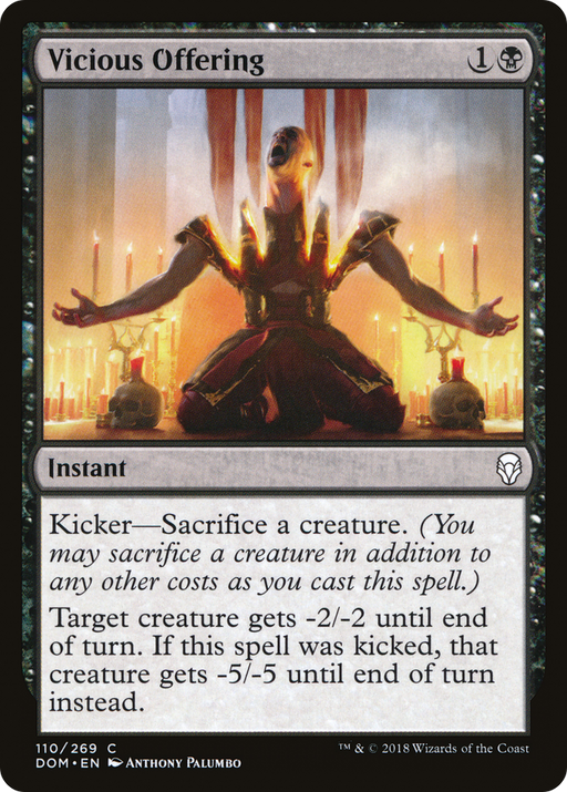 Vicious Offering (DOM-110) [Dominaria] MTG Single Wizards of the Coast