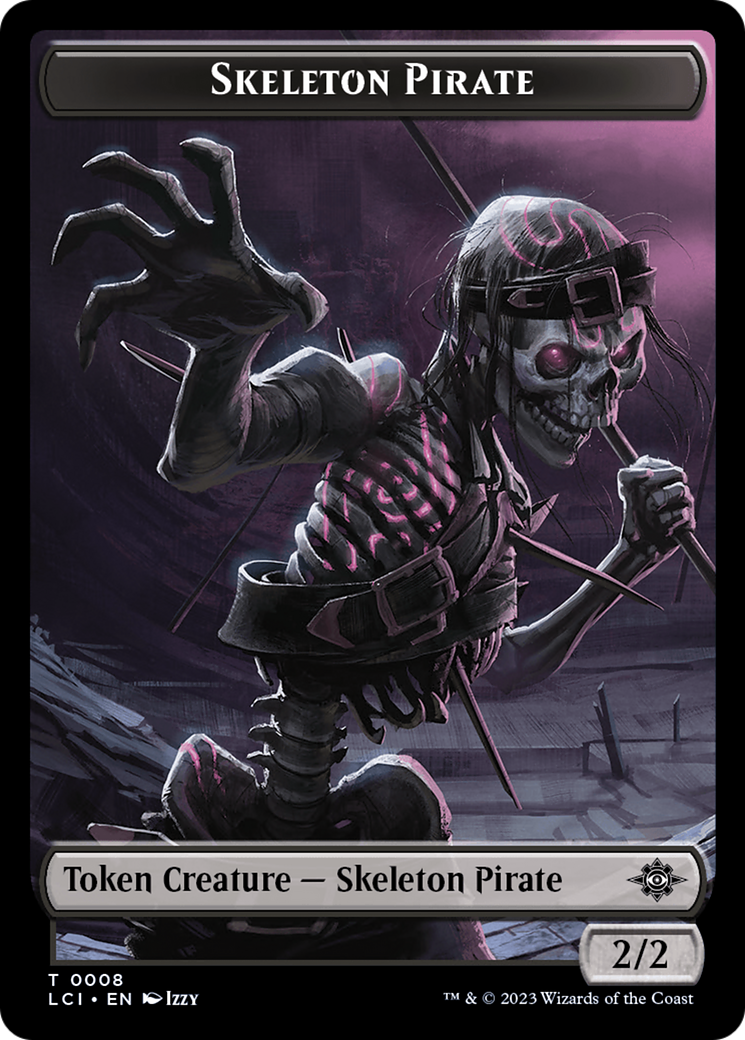 Vampire // Skeleton Pirate Double-Sided Token [Tokens] The Lost Caverns of Ixalan Tokens MTG Single Magic: The Gathering