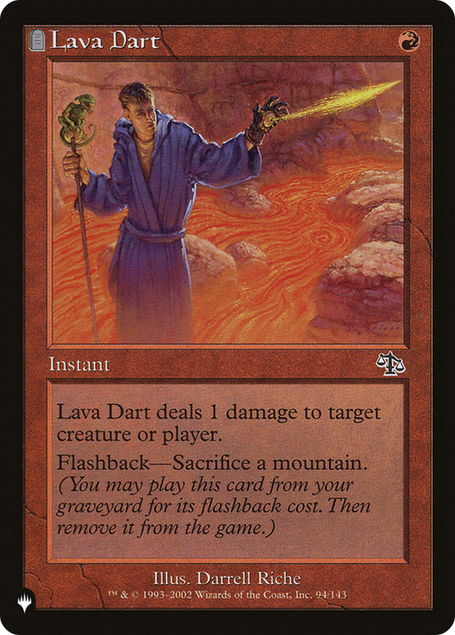 Lava Dart (LIST-JUD-94) [Mystery Booster] The List MTG Single Wizards of the Coast