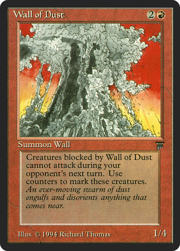 Wall of Dust (LEG-168) [Oldschool] Legends MTG Single Wizards of the Coast