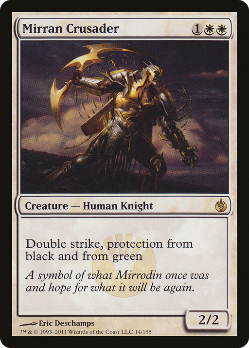 Mirran Crusader (MBS-014) [Mirrodin Besieged] MTG Single Wizards of the Coast