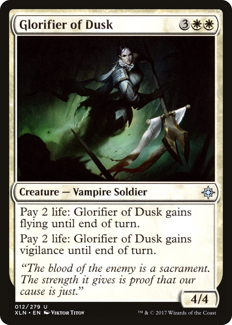 Glorifier of Dusk (XLN-012) [Ixalan] MTG Single Wizards of the Coast