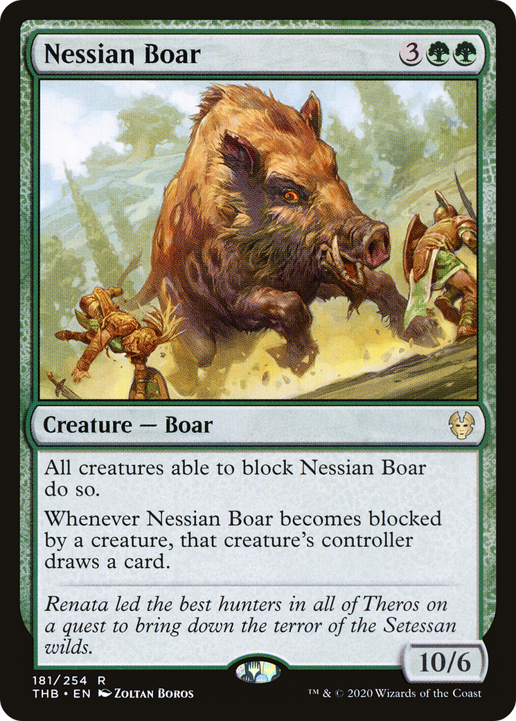 Nessian Boar (THB-181) [Theros Beyond Death] Foil MTG Single Wizards of the Coast
