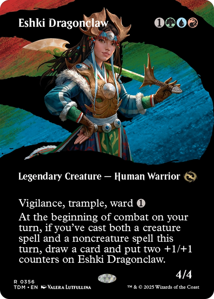 Eshki Dragonclaw (TDM-356) [Tarkir: Dragonstorm] (Showcase) (Borderless) MTG Single Wizards of the Coast