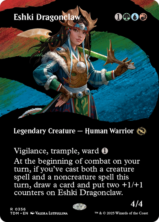 Eshki Dragonclaw (TDM-356) [Tarkir: Dragonstorm] (Showcase) (Borderless) MTG Single Wizards of the Coast