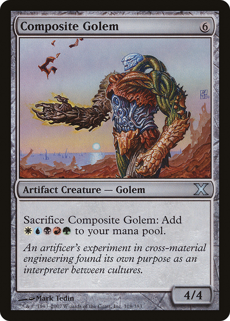 Composite Golem (10E-318) [Tenth Edition] MTG Single Wizards of the Coast