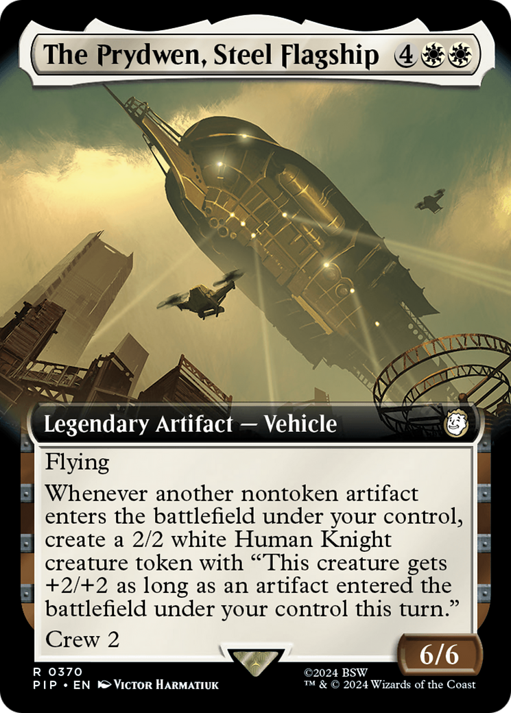 The Prydwen, Steel Flagship (PIP-370) [Fallout] (Extended Art) Foil MTG Single Wizards of the Coast