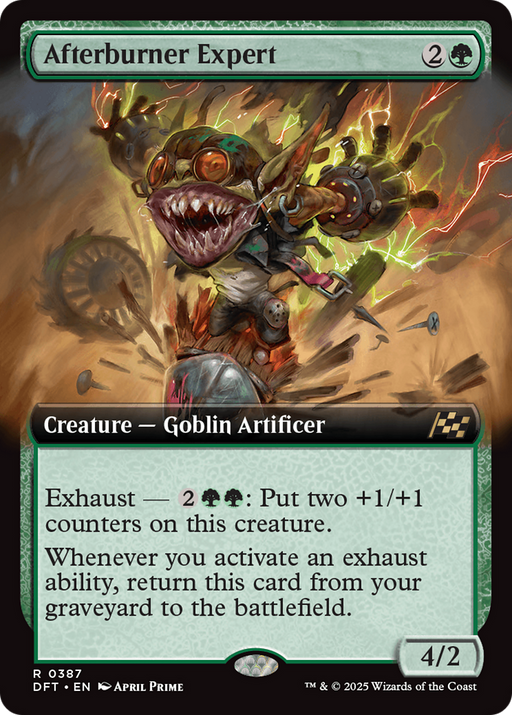 Afterburner Expert (DFT-387) [Aetherdrift] (Extended Art) Foil MTG Single Wizards of the Coast
