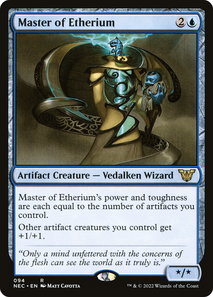 Master of Etherium (NEC-094) [Neon Dynasty Commander] MTG Single Wizards of the Coast