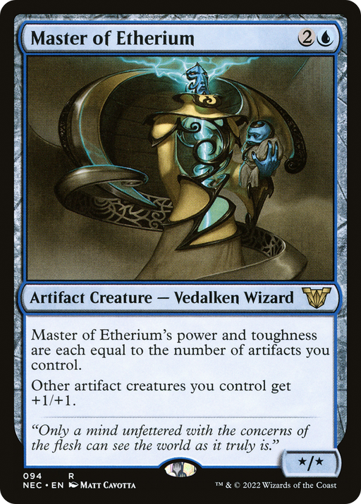 Master of Etherium (NEC-094) [Neon Dynasty Commander] MTG Single Wizards of the Coast