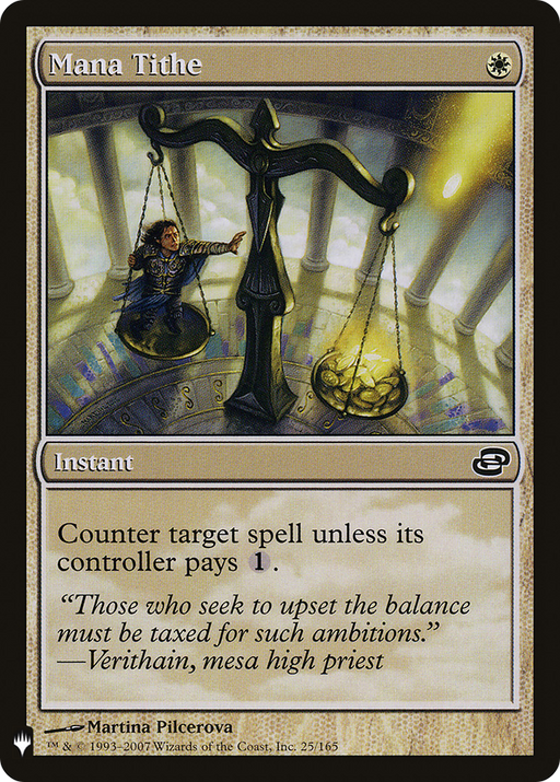 Mana Tithe (LIST-PLC-25) [Mystery Booster] The List (colorshifted) MTG Single Wizards of the Coast