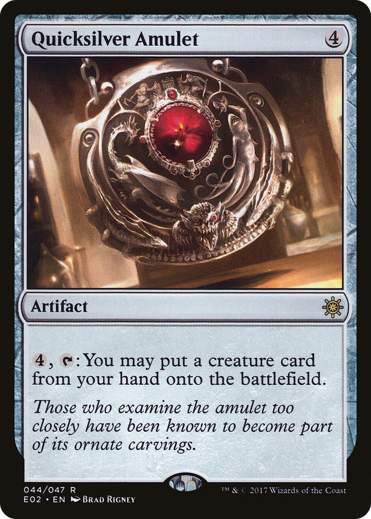 Quicksilver Amulet (E02-044) [Misc] Explorers of Ixalan MTG Single Wizards of the Coast