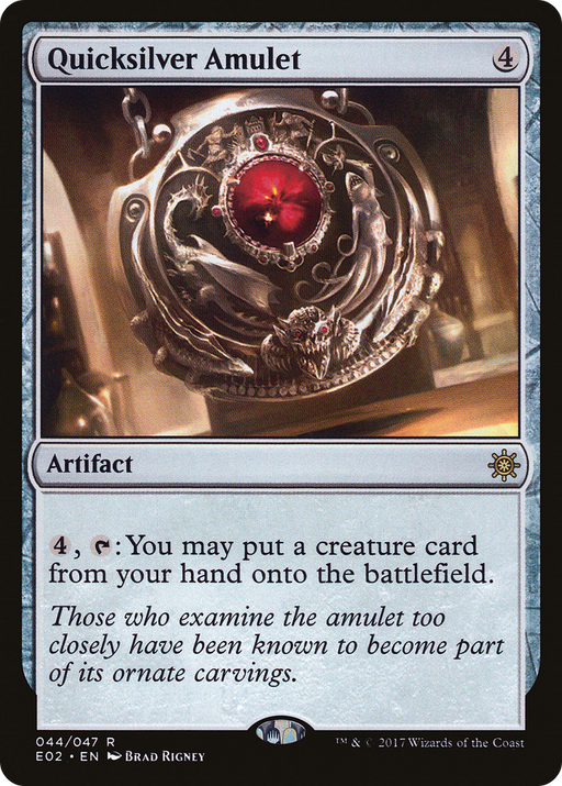 Quicksilver Amulet (E02-044) [Misc] Explorers of Ixalan MTG Single Wizards of the Coast