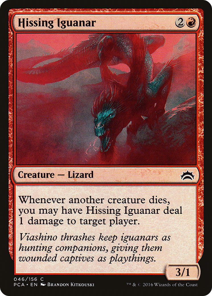 Hissing Iguanar (PCA-046) [Misc] Planechase Anthology MTG Single Wizards of the Coast