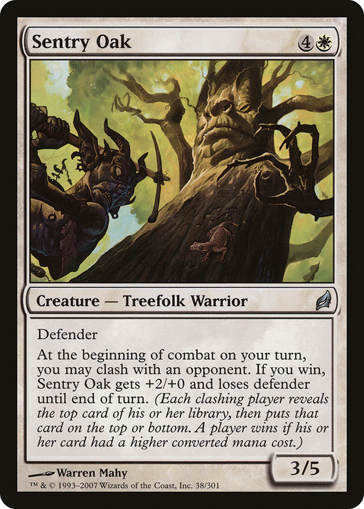 Sentry Oak (LRW-038) [Lorwyn] MTG Single Wizards of the Coast