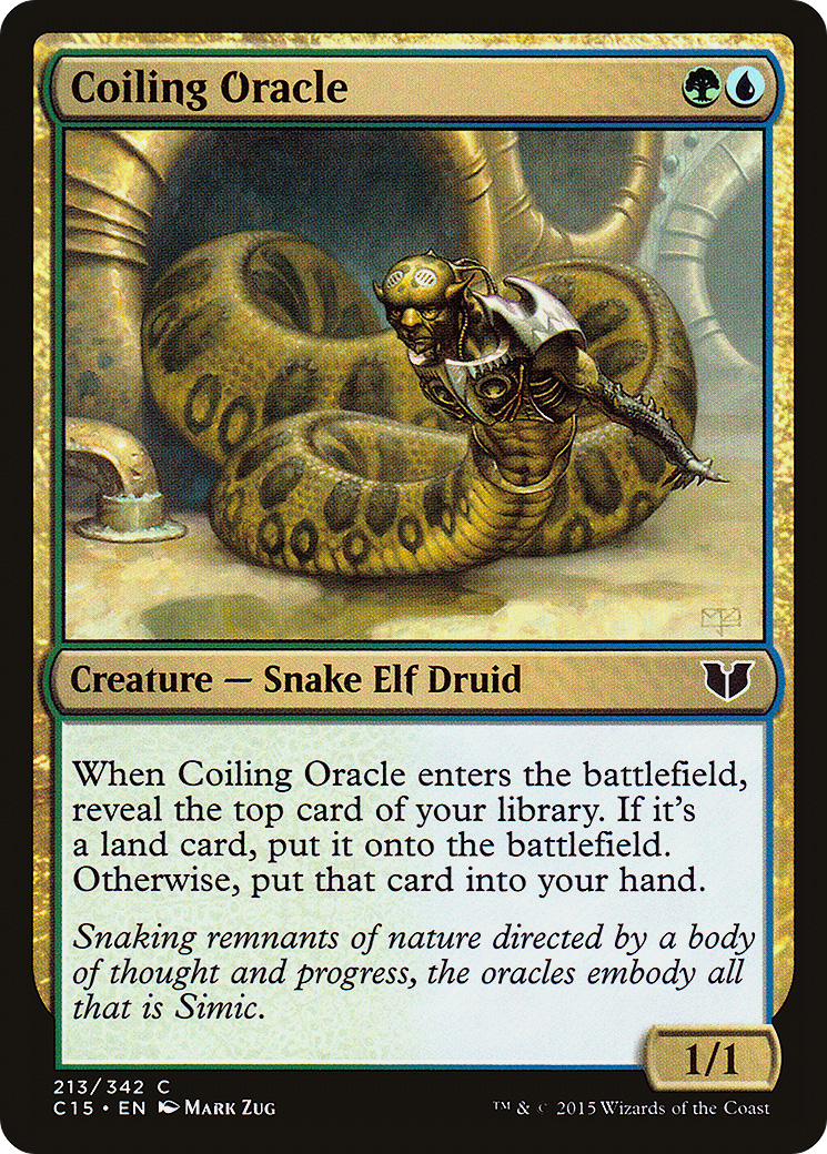 Coiling Oracle (C15-213) [Commander 2015] MTG Single Wizards of the Coast