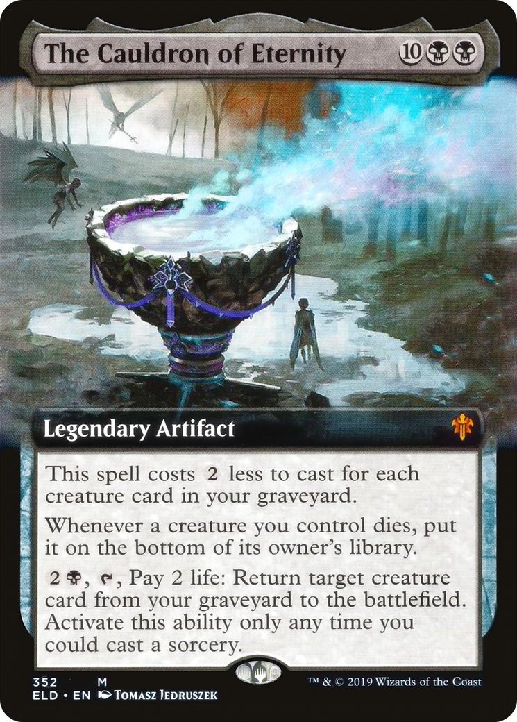 The Cauldron of Eternity (ELD-352) [Throne of Eldraine] (Extended Art) Foil MTG Single Wizards of the Coast