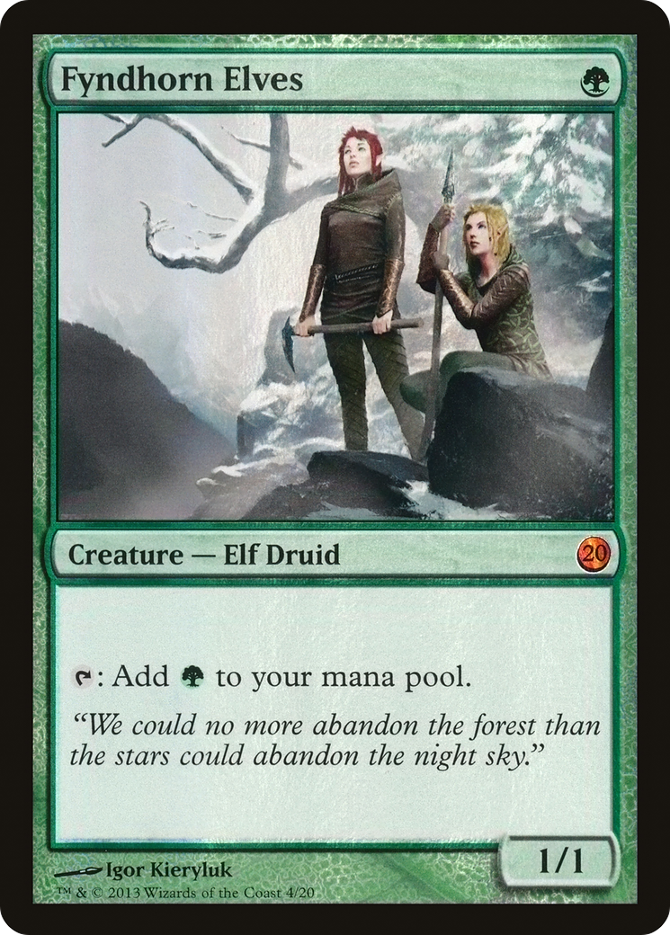Fyndhorn Elves (V13-004) [Misc] From the Vault: Twenty Foil MTG Single Wizards of the Coast