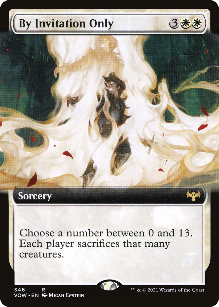 By Invitation Only (VOW-346) [Innistrad: Crimson Vow] (Extended Art) Foil MTG Single Wizards of the Coast