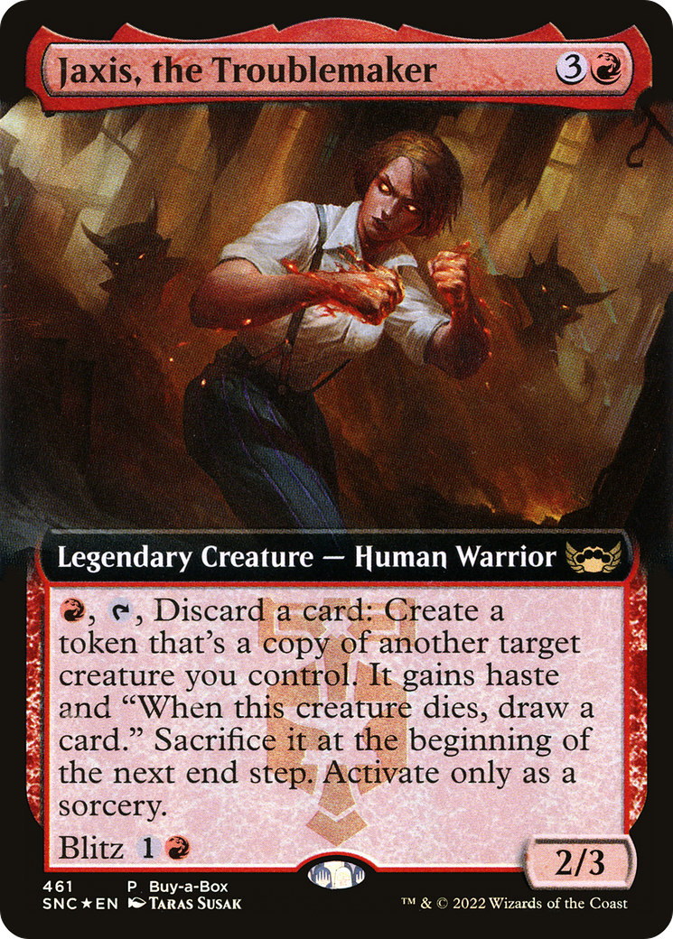 Jaxis, the Troublemaker (BABP-461) [Streets of New Capenna] (Extended Art) Foil MTG Single Wizards of the Coast