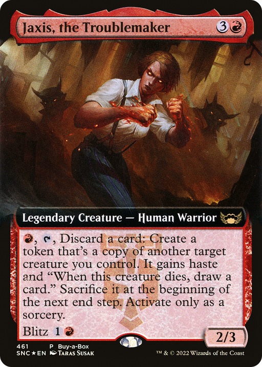 Jaxis, the Troublemaker (BABP-461) [Streets of New Capenna] (Extended Art) Foil MTG Single Wizards of the Coast