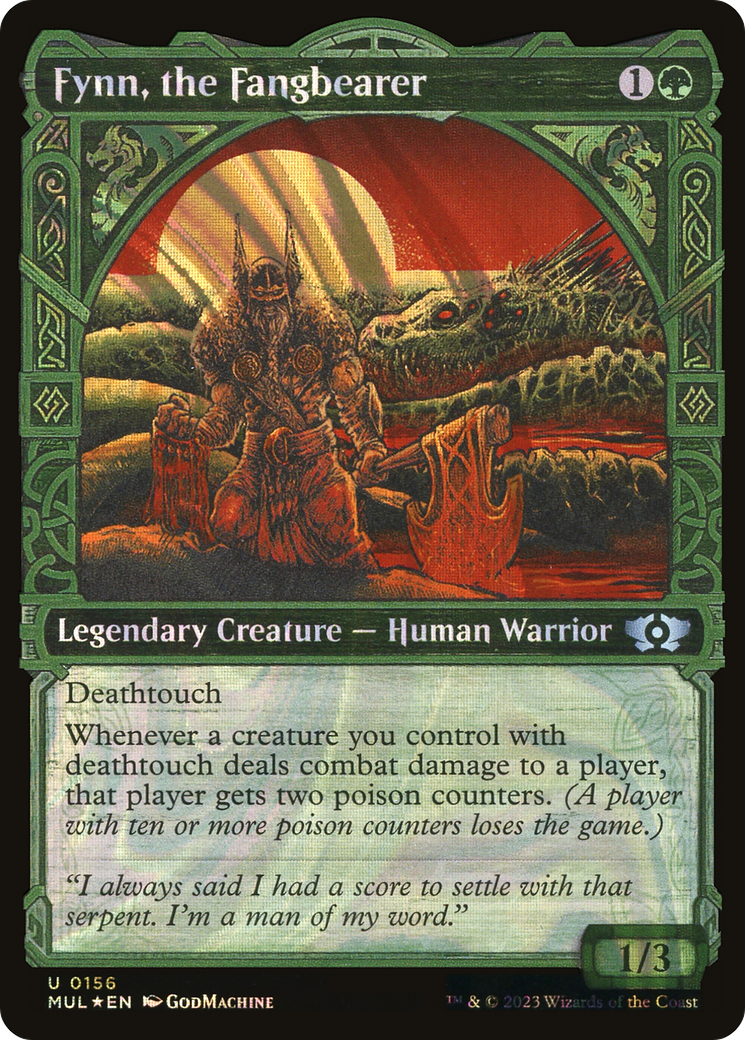 Fynn, the Fangbearer (Halo Foil) (MUL-156) [Multiverse Legends] (Showcase) Foil MTG Single Wizards of the Coast