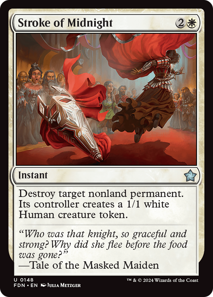 Stroke of Midnight (FDN-148) [Foundations] Foil MTG Single Wizards of the Coast