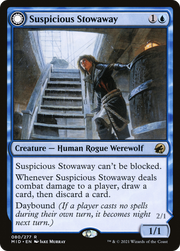 Suspicious Stowaway // Seafaring Werewolf (MID-080) [Innistrad: Midnight Hunt] Foil MTG Single Wizards of the Coast