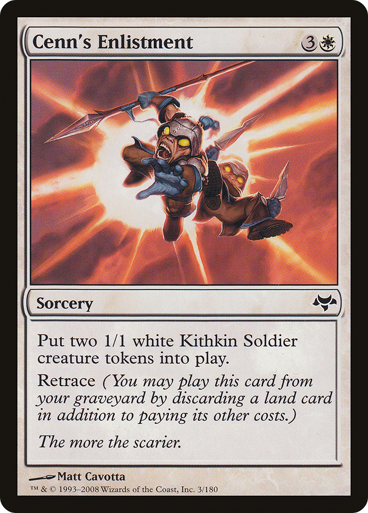 Cenn's Enlistment (EVE-003) [Eventide] Foil MTG Single Wizards of the Coast