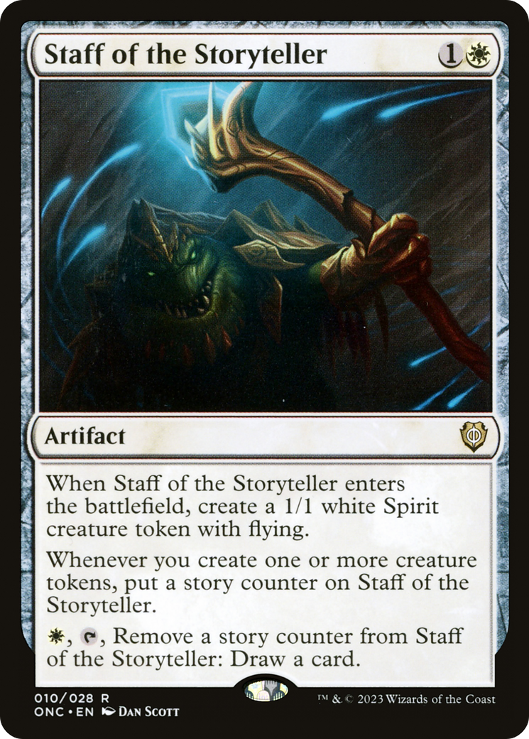Staff of the Storyteller (ONC-010) [Phyrexia: All Will Be One Commander] MTG Single Wizards of the Coast