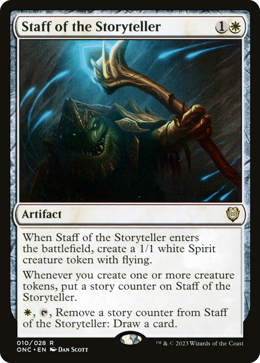 Staff of the Storyteller (ONC-010) [Phyrexia: All Will Be One Commander] MTG Single Wizards of the Coast