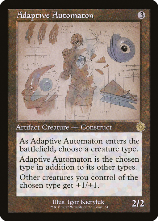 Adaptive Automaton (Schematic) (BRR-064) [The Brothers' War Retro Artifacts] Foil MTG Single Wizards of the Coast