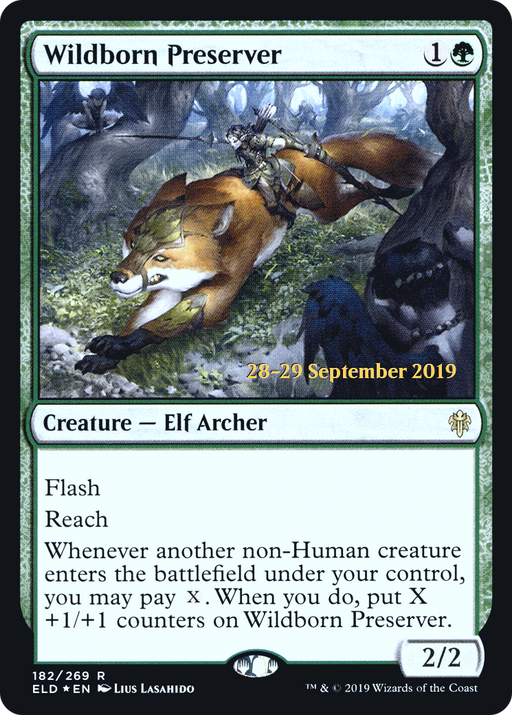 Wildborn Preserver (PRE-182) [Throne of Eldraine Promos] Foil MTG Single Wizards of the Coast