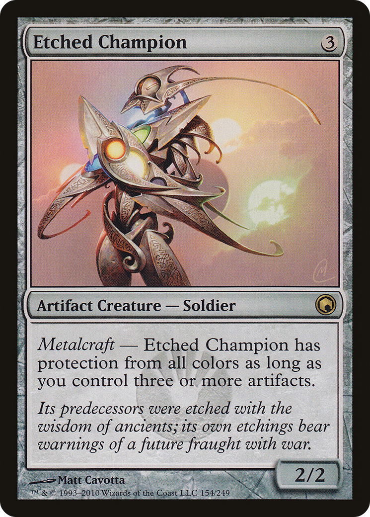 Etched Champion (SOM-154) [Scars of Mirrodin] Foil MTG Single Wizards of the Coast