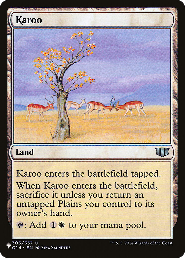 Karoo (LIST-C14-303) [Mystery Booster] The List MTG Single Wizards of the Coast