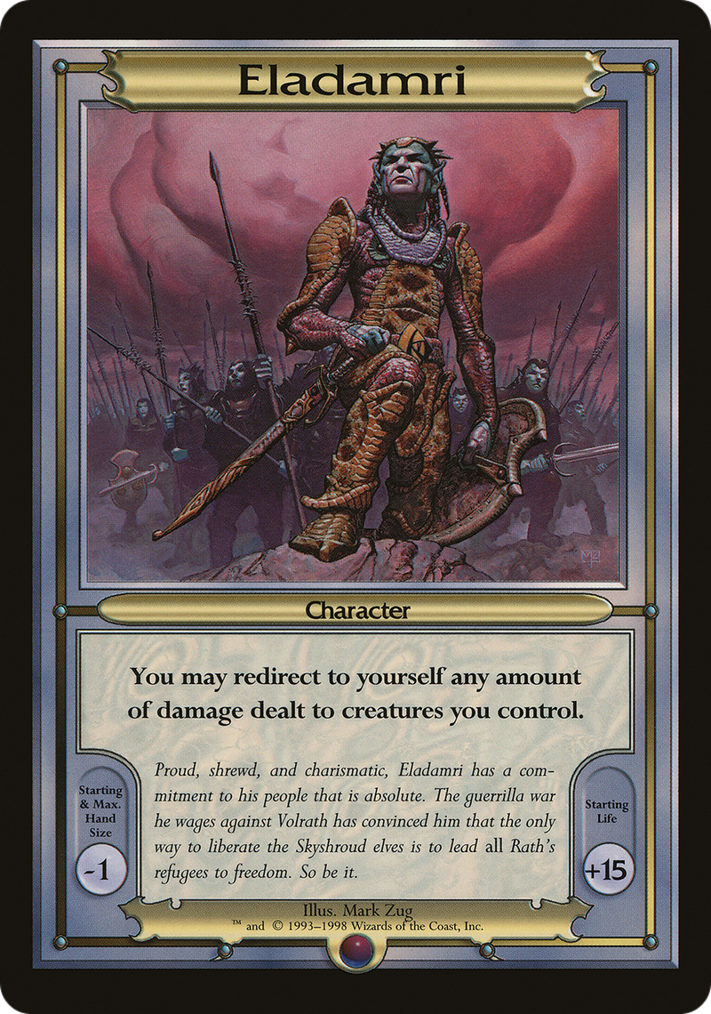 Eladamri (Oversize) (VNG-) [Oversized] Vanguard Series MTG Single Wizards of the Coast