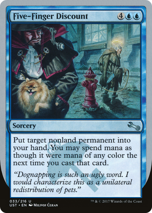 Five-Finger Discount (UST-033) [Unstable] MTG Single Wizards of the Coast