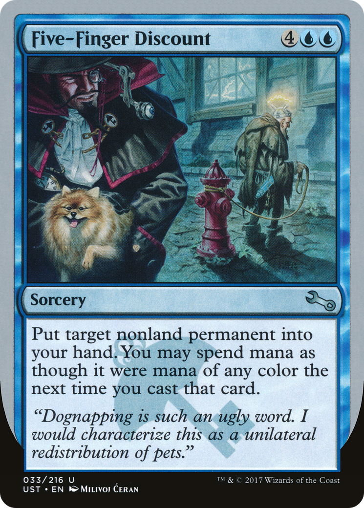 Five-Finger Discount (UST-033) [Unstable] Foil MTG Single Wizards of the Coast