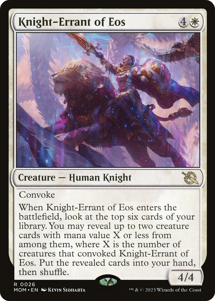 Knight-Errant of Eos (MOM-026) [March of the Machine] Foil MTG Single Wizards of the Coast