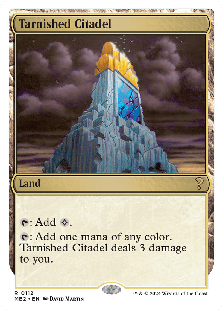 Tarnished Citadel (White Border) (MB2-112) [Mystery Booster] Mystery Booster 2 MTG Single Wizards of the Coast