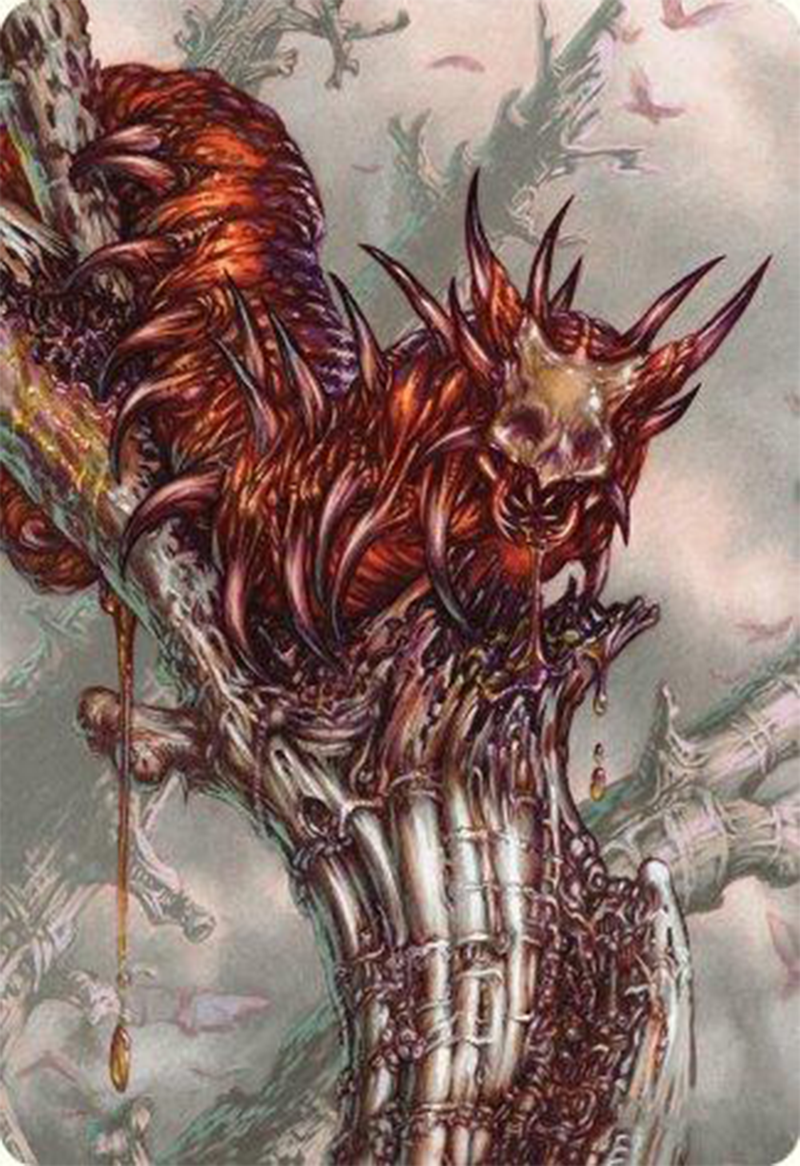 Grist, Voracious Larva Art Card [Art Series] Modern Horizons 3 MTG Single Magic: The Gathering