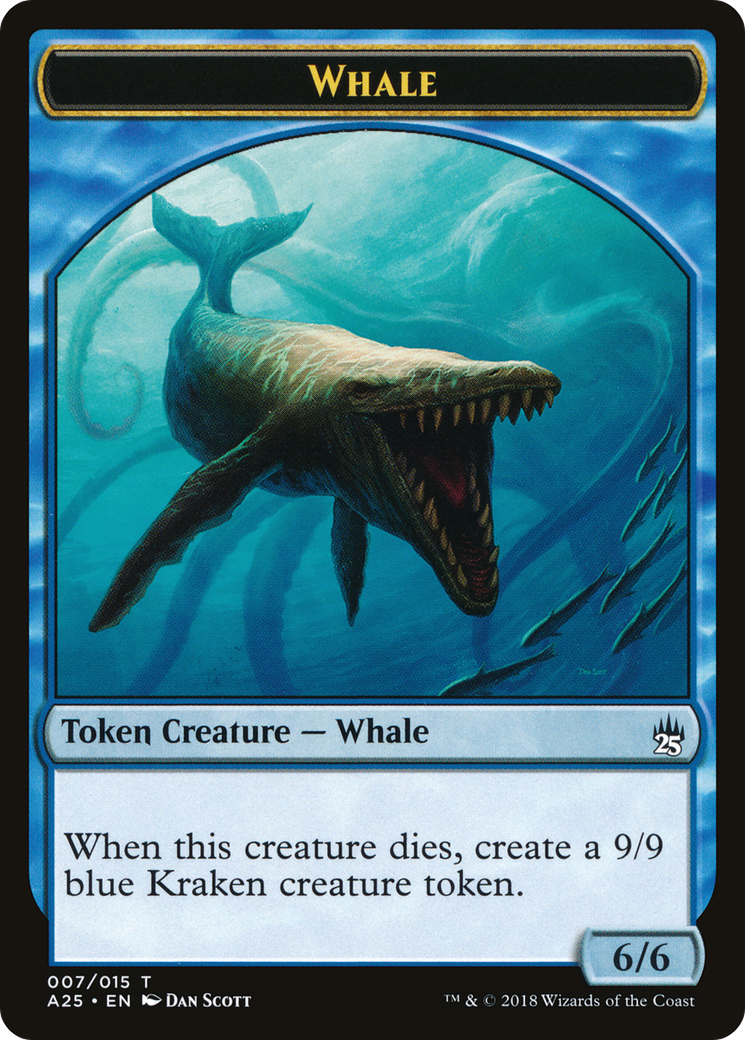 Whale Token (007) (A25-007) [Tokens] Masters 25 Tokens MTG Single Wizards of the Coast
