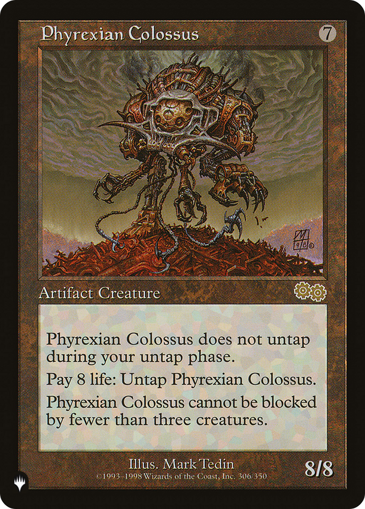 Phyrexian Colossus (LIST-USG-305) [Mystery Booster] The List MTG Single Wizards of the Coast