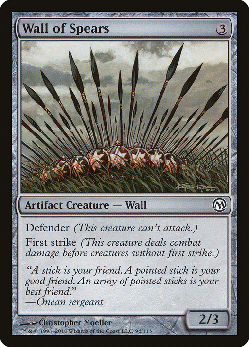 Wall of Spears (DPA-096) [Misc] Duels of the Planeswalkers MTG Single Wizards of the Coast