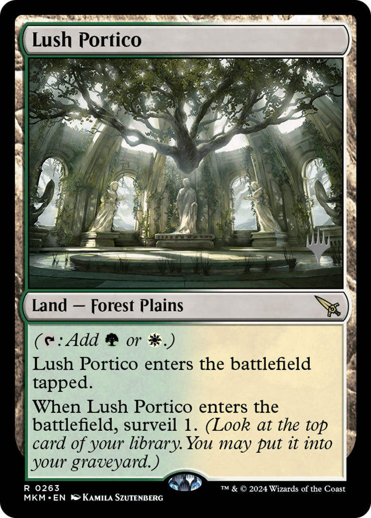 Lush Portico (PPMKM-263) [Murders at Karlov Manor Promos] Foil MTG Single Wizards of the Coast