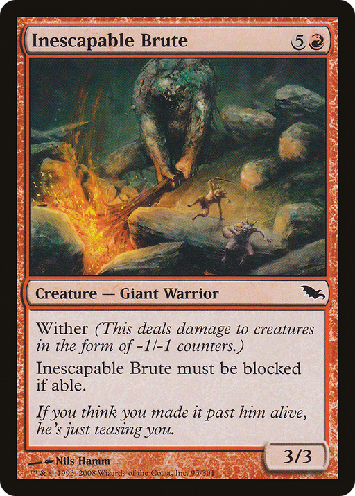 Inescapable Brute (SHM-095) [Shadowmoor] MTG Single Wizards of the Coast