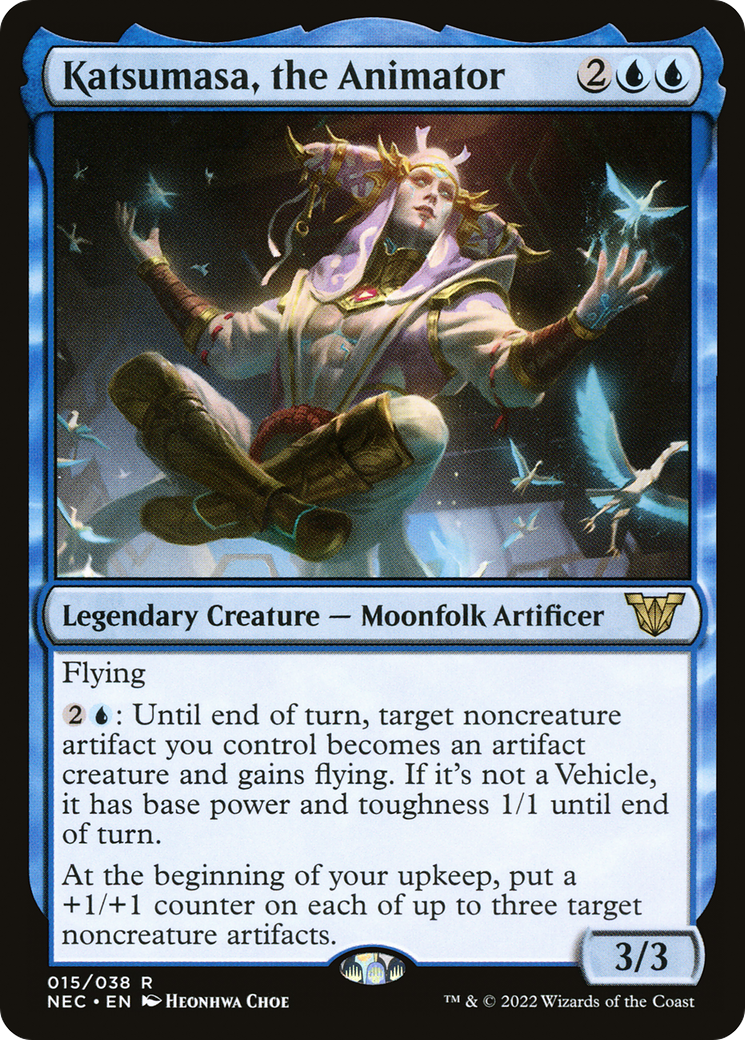 Katsumasa, the Animator (NEC-015) [Neon Dynasty Commander] MTG Single Wizards of the Coast