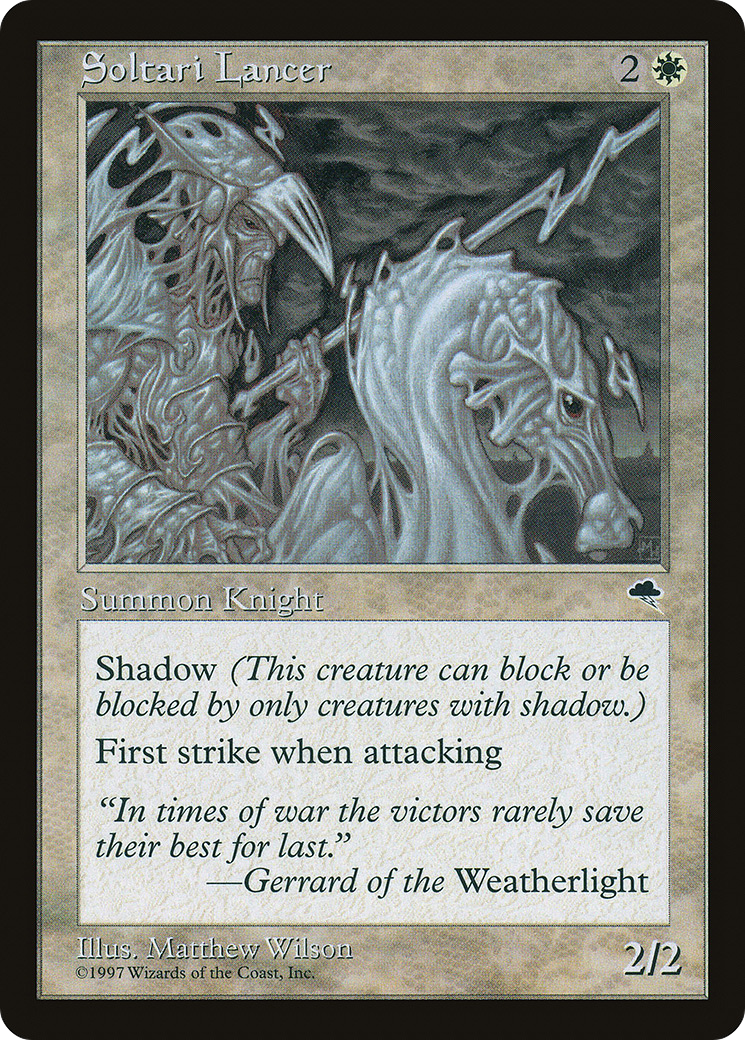 Soltari Lancer (TMP-044) [Tempest] MTG Single Wizards of the Coast