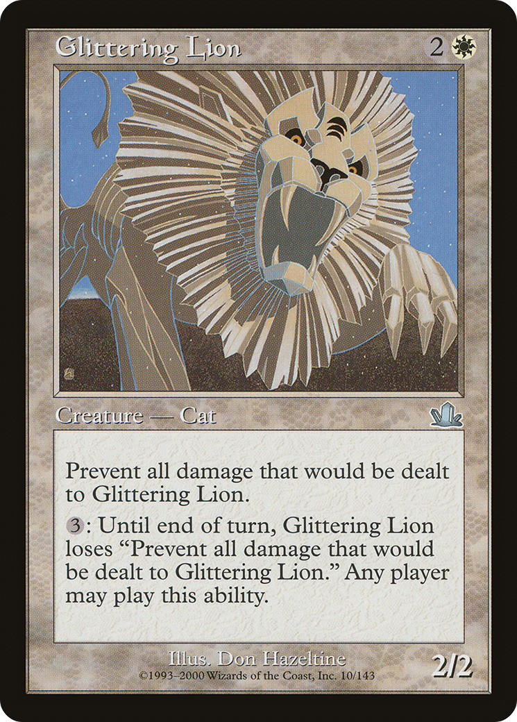 Glittering Lion (PCY-010) [Prophecy] Foil MTG Single Wizards of the Coast