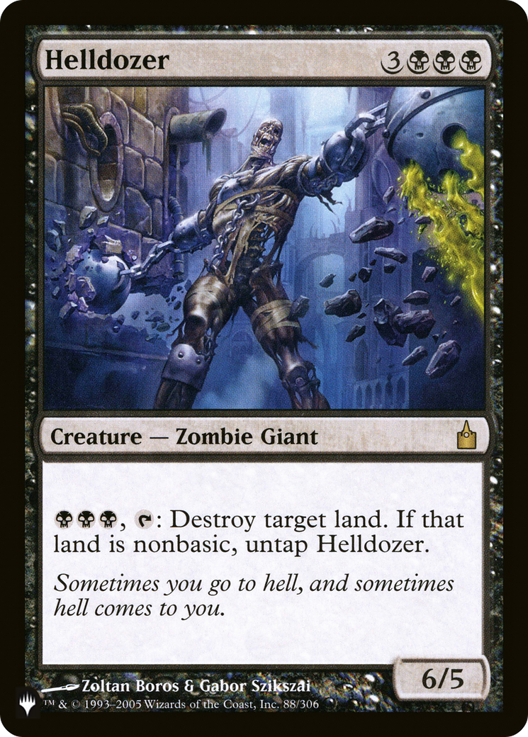 Helldozer (LIST-88/306) [Mystery Booster] The List MTG Single Wizards of the Coast